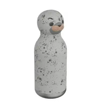 ΜΠΟΥΚΑΛΙ - ΘΕΡΜΟΣ ASOBU VACUUM INSULATED BOTTLE 460 mL BESTIE WHITE SEAL (ΑΣΠΡΗ ΦΩΚΙΑ) 05610