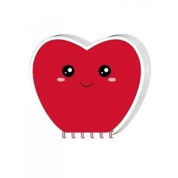 ΜΠΛΟΚ ΣΗΜΕΙΩΣΕΩΝ MINI HEART 80Φ 11*12εκ ΣΧΗΜΑΤΙΚΟ - i-TOTAL XL1840G