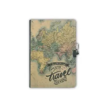 TOTAL GIFT ΑΤΖΕΝΤΑ MAPS A5 ΜΕ ΚΛΕΙΔΙ