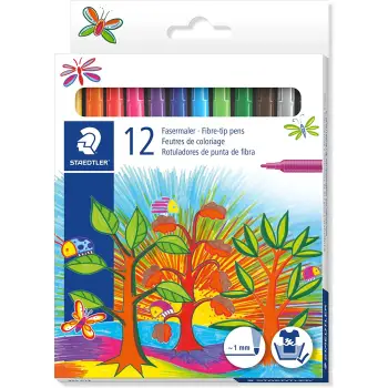 STAEDTLER Στυλό Με Ίνες Noris σε Διάφορα Χρώματα 12τμχ 325 C12