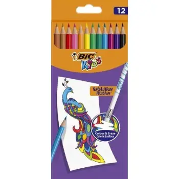 ΞΥΛΟΜΠΟΓΙΕΣ ΠΟΥ ΣΒΗΝΟΥΝ BIC ΕVOLUTION ILLUSION 12 ΧΡΩΜΑΤΑ