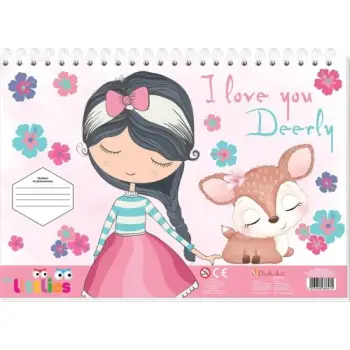 ΜΠΛΟΚ ΖΩΓΡΑΦ THE LITTLIES ΚΟΡΙΤΣΙ 23X33 40ΦΥΛ ΑΥΤΟΚ-ΣΤΕΝΣΙΛ- 2ΣΕΛ ΧΡ 2ΣΧ.