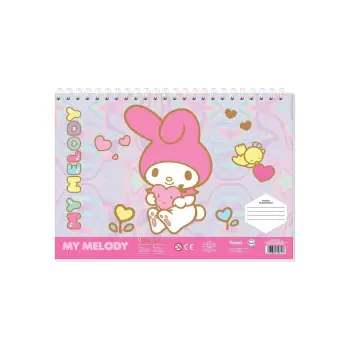 Μπλοκ Ζωγραφικής MY Melody 23X33 40Φυλ ΜΕ Αυτοκολλητα