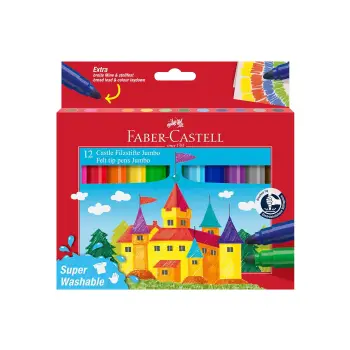FABER CASTELL ΜΑΡΚΑΔΟΡΟΙ JUMBO ΣΕΤ12