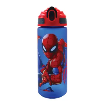 Πλαστικό Παγούρι με Καλαμάκι Spiderman 600ml 557-02217 Gim