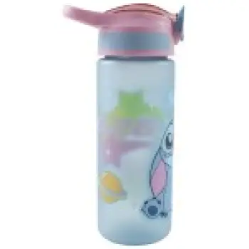Πλαστικό Παγούρι με Καλαμάκι Stitch 600ml 552-05217 Gim