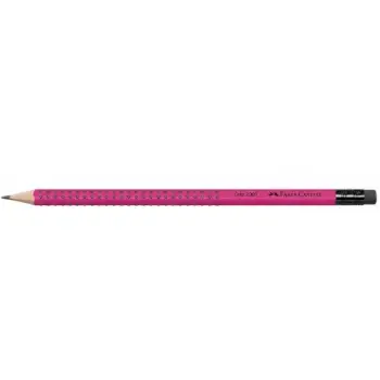 ΜΟΛΥΒΙ FABER CASTELL GRIP 2001 ΜΕ ΓΟΜΑ HB MAGENTA