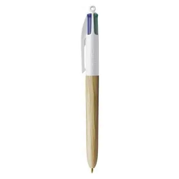 ΣΤΥΛΟ 4 ΧΡΩΜΑΤΩΝ WOOD BIC ΜΠΕΖ