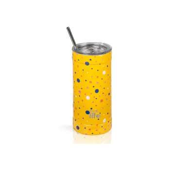 Dots In Yellow Coffee Thermos 500ml ECOLIFE