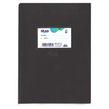 SKAG ΤΕΤΡΑΔΙΟ ΚΑΡΦΙΤΣΑ SUPER ΔΙΕΘΝΕΣ 17x25cm ΜΑΥΡΟ 50 ΦΥΛΛΑ ΡΙΓΕ