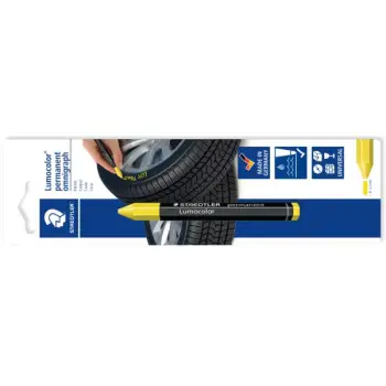 Μόνιμος μαρκαδόρος ελαστικών Lumocolor, blister STAEDTLER 236-1 BK-1