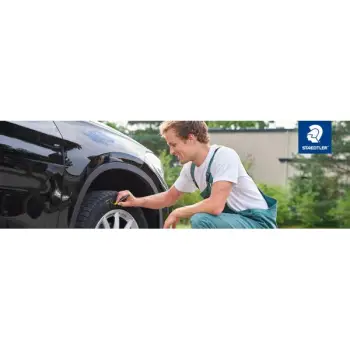 Μόνιμος μαρκαδόρος ελαστικών Lumocolor, blister STAEDTLER 236-1 BK-1