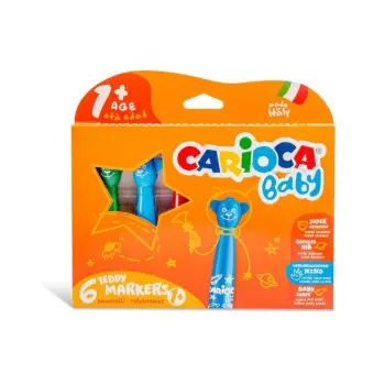 CARIOCA ΜΑΡΚΑΔΟΡΟΙ BABY ΠΡΟΣΧΟΛ. ΗΛΙΚΙΑΣ 1+ (6 ΤΕΜ)