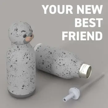 ΜΠΟΥΚΑΛΙ - ΘΕΡΜΟΣ ASOBU VACUUM INSULATED BOTTLE 460 mL BESTIE WHITE SEAL (ΑΣΠΡΗ ΦΩΚΙΑ) 05610