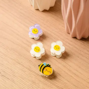 LEGAMI Σετ 4 μίνι κλιπ μαλλιών Bee - Clip me up!