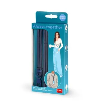 ΚΟΡΔΟΝΙ ΚΡΕΜΑΣΤΟ ΜΕ ΓΑΝΤΖΑΚΙ ΓΙΑ ΚΙΝΗΤΟ LEGAMI ALWAYS TOGETHER SMARTPHONE LANYARD - BLUEBERRY