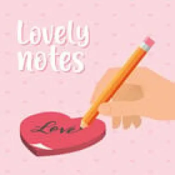 Αυτοκόλλητο σημειωματάριο - Lovely Notes