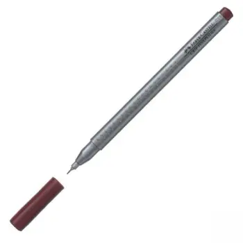 ΜΑΡΚΑΔΟΡΟΣ FABER-CASTELL GRIP FINEPEN 0.4mm ΚΑΦΕ
