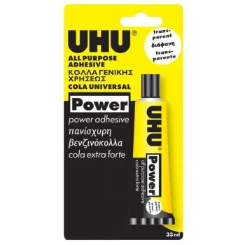 ΒΕΝΖΙΝΟΚΟΛΛΑ ΔΙΑΦΑΝΗ UHU POWER 33ml