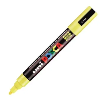 ΜΑΡΚΑΔΟΡΟΣ UNI POSCA PC-5M/5D MEDIUM ΚΙΤΡΙΝΟ