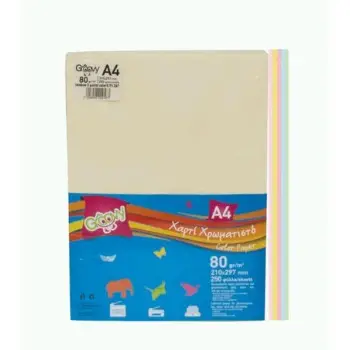 ΧΑΡΤΙ ΧΡΩΜΑΤΙΣΤΟ Α4 RAINBOW GROOVY 80GR 250 ΦΥΛΛΑ