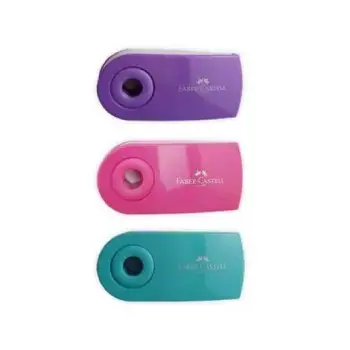 ΓΟΜΑ FABER CASTELL MINI SLEEVE SPARKLE ΣΕ ΠΑΣΤΕΛ ΧΡΩΜΑΤΑ