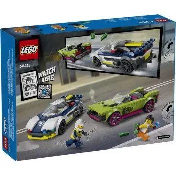 LEGO POLICE CAR AND MUSCLE CAR CHASE
