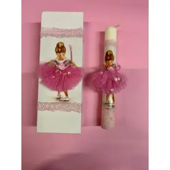 ΛΑΜΠΑΔΑ ΛΕΥΚΗ ΜΕ ΤΥΠΩΜΑ ΜΠΑΛΑΡΙΝΑ ΚΑΙ ΡΟΖ ΤΟΥΛΙΝΗ ΦΟΥΣΤΑ