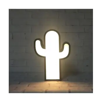 ΑΣΠΡΟΠΙΝΑΚΑΣ ME LED CACTUS