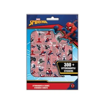 ΑΥΤΟΚΟΛΛΗΤΑ SPIDERMAN ΜΠΛΟΚ 300 ΤΜΧ.