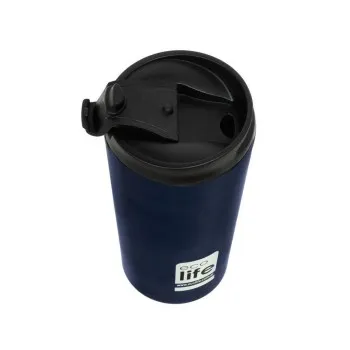 BLUE BLACK (MATTE) THERMOS COFFEE 370 ML