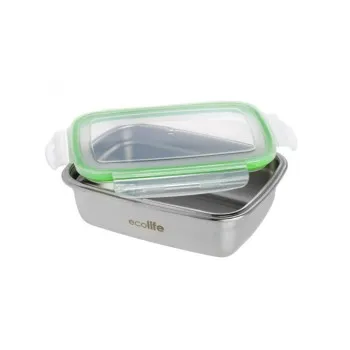 ECOLIFE ΦΑΓΗΤΟΔΟΧΕΙΟ INOX 850ml ΠΡΑΣΙΝΟ 15x20cm