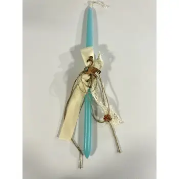 Λαμπάδα Πασχαλινή βεραμάν με φλαμίνγκο ξύλινο