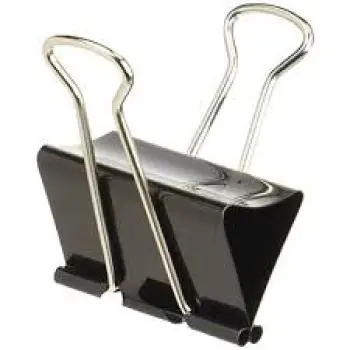 DIAMOND BINDER CLIPS 10 ΠΙΑΣΤΡΕΣ 50mm ΜΑΥΡΕΣ ΚΟΥΤΙ