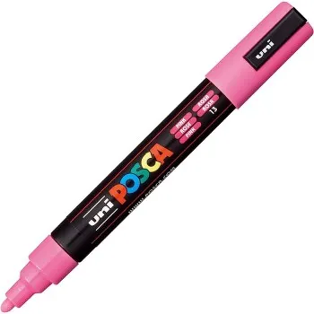 ΜΑΡΚΑΔΟΡΟΣ UNI POSCA PC-5M/5D MEDIUM ΡΟΖ