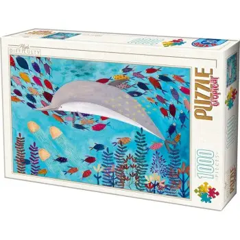 ΠΑΖΛ D-TOYS 1000 ΚΟΜΜΑΤΙΑ- ΤΟ ΔΕΛΦΙΝΙ