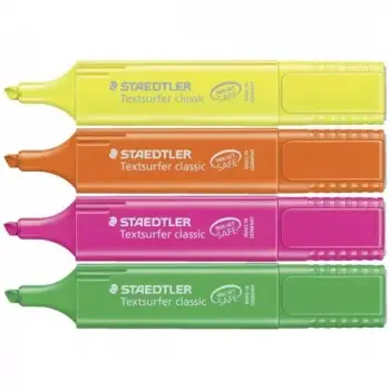 ΣΕΤ ΥΠΟΓΡΑΜΜΙΣΤΕΣ STAEDTLER 4 ΤΕΜΑΧΙΑ