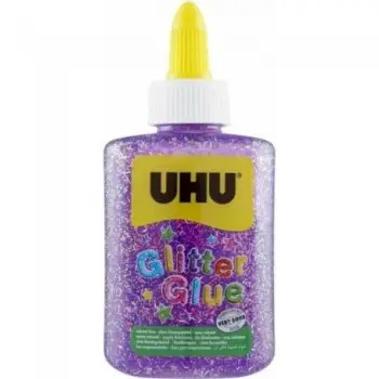 UHU GLITTER GLUE ΜΠΟΥΚΑΛΙ 90gr ΜΩΒ