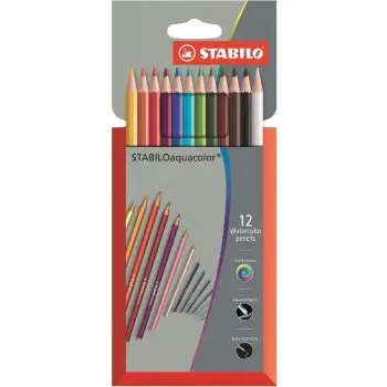 ΞΥΛΟΜΠΟΓΙΕΣ STABILO AQUACOLOR 12TEM.