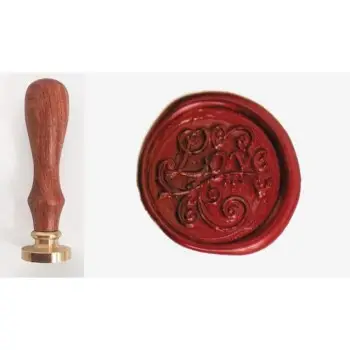 Ορειχάλκινη Σφραγίδα Φ 2,5cm "Love" με Χερούλι