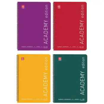 Τετράδιο Σπιράλ Α4 3 Θεμάτων Academy