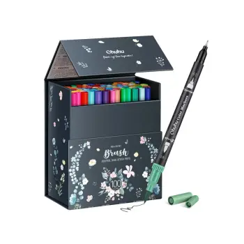 Σετ Μαρκαδόροι OHUHU Art Brush & Fineliner (100 τεμάχια)