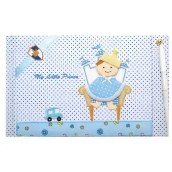 ΒΙΒΛΙΟ ΕΥΧΩΝ ΒΑΠΤΙΣΗΣ ΜΕ ΣΤΥΛΟ "ΠΡΙΓΚΙΠΑΣ ΠΟΥΑ" 19Χ25 20Φ