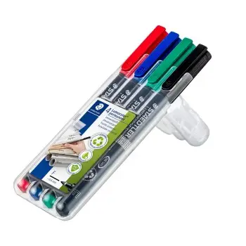 ΜΑΡΚΑΔΟΡΟΙ STAEDTLER ΑΝΕΞΙΤΗΛΟΙ S ΣΕΤ 4 ΧΡΩΜΑΤΩΝ 313-WP4 0.4MM