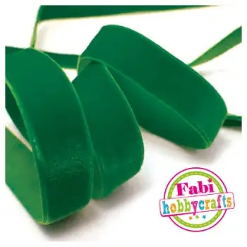 Κορδέλα Fabi Βελούδο 25mm x 10y Πράσινο