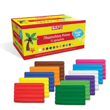 Πλαστελίνη +Efo Prime 11 χρώματα