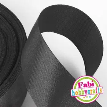 Κορδέλα Fabi Σατέν 15mm x 50y Μαύρο