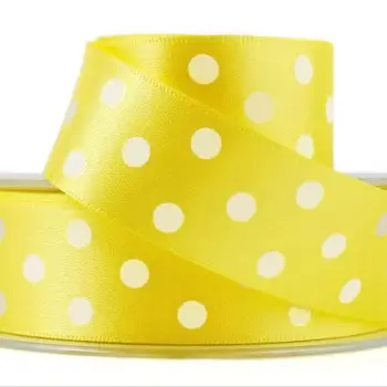 Κορδέλα Fabi Πουά 25mm x 20m Κίτρινο