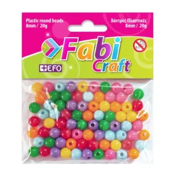 Χάντρες FABI Πλαστικές 8mm 20gr