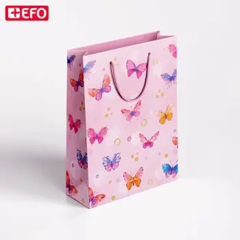 Σακούλα Δώρου +EFO 18x22cm Butterflies